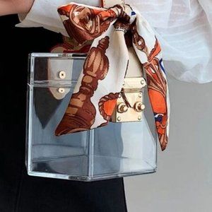 Clear box hand bag